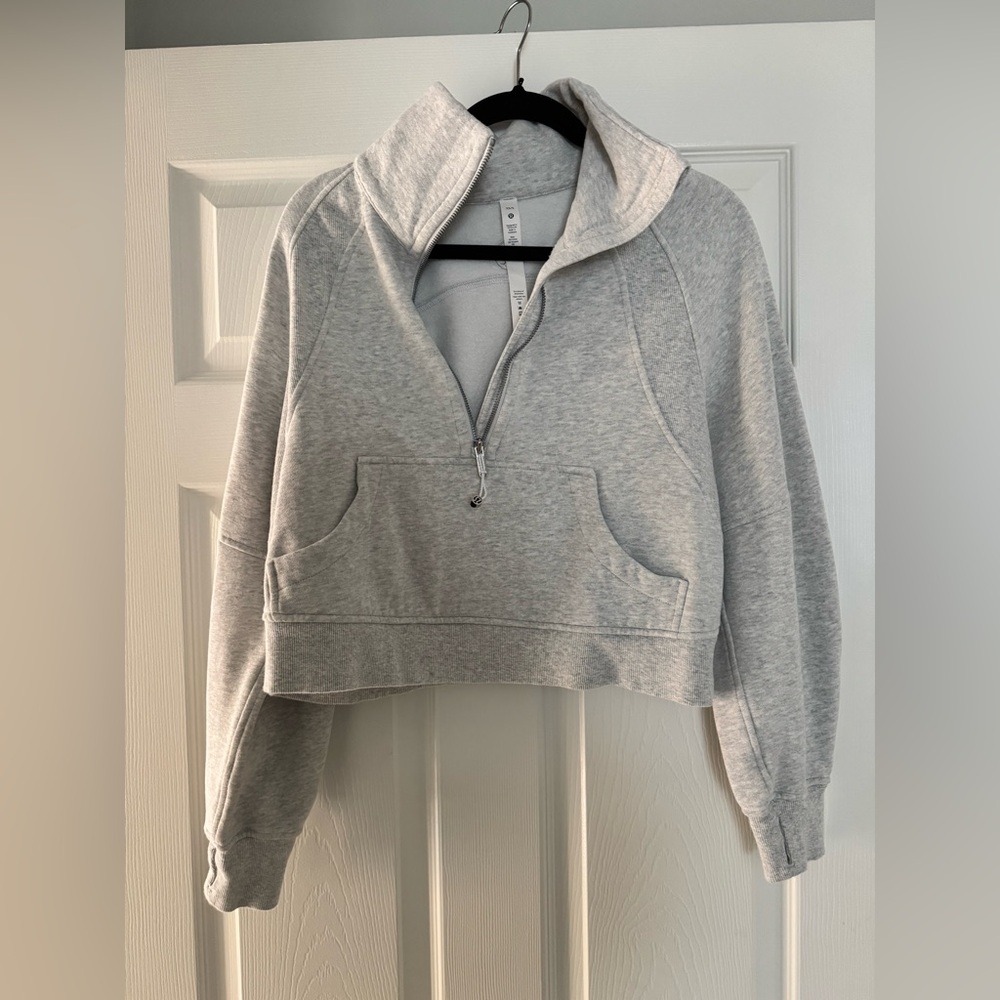 Lululemon Athletica Gray Cropped Sweatshirt